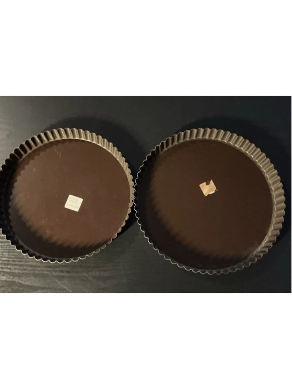 Vintage William Sonoma Grande Cuisine 9” & 10” Fluted Tart Pans France Lot Of 2